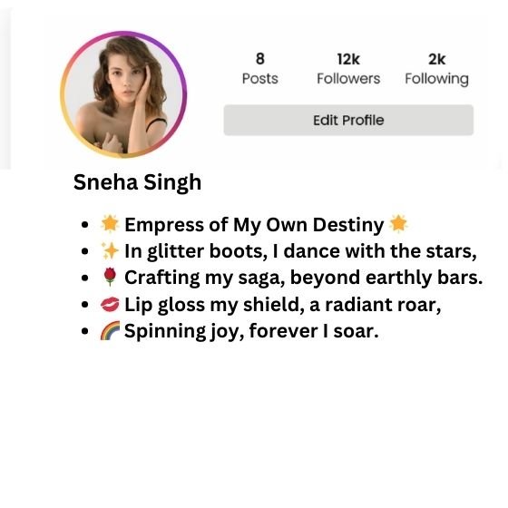 instagram stylish bio for girl