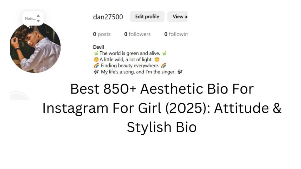 bio for instagram for girl aesthetic