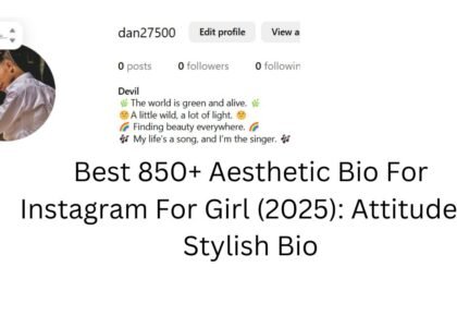 bio for instagram for girl aesthetic