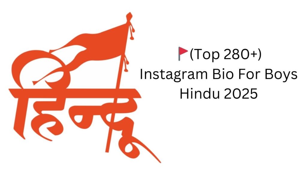 instagram bio for boys hindu