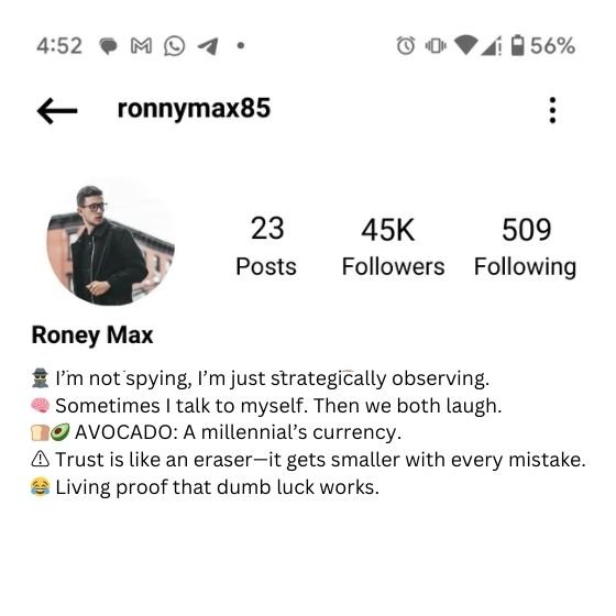 instagram bio for boys