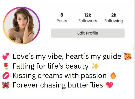 aesthetic bio for instagram for girl attitude