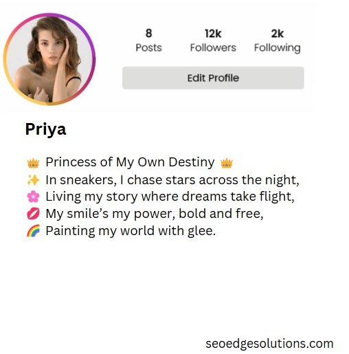 bio for instagram for girl