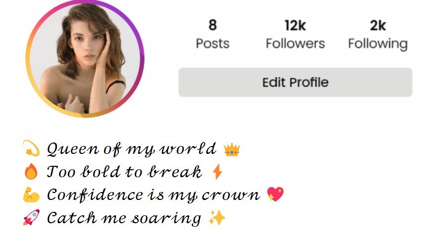 short bio for instagram for girl attitude