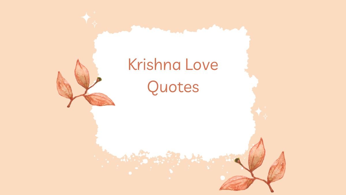 Krishna Love Quotes